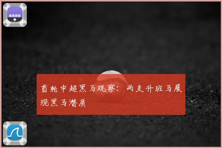 首轮中超黑马观察：两支升班马展现黑马潜质