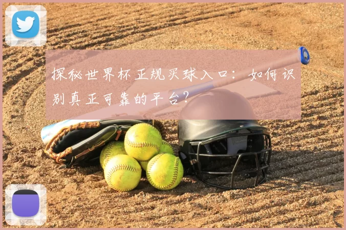 探秘世界杯正规买球入口：如何识别真正可靠的平台？